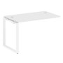 Metal System Style БО.ПРС-СП-1.2 (Белый/белый) Проходной наборный элемент рабочей станции на О-образном  м/к(проходная опора Б.ОСП-72, столешница, комплект траверс)