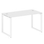 Metal System Style БО.СП-3 (Белый/белый) Стол письменный на О-образном м/к