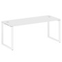 Metal System Style БО.СП-5 (Белый/белый) Стол письменный на О-образном м/к
