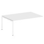 Metal System Style БП.ППРГ-5 (Белый/белый) Проходной наборный элемент переговорного стола на П-образном м/к (проходная опора Б.ОСП-123, столешница, два комплекта траверс)