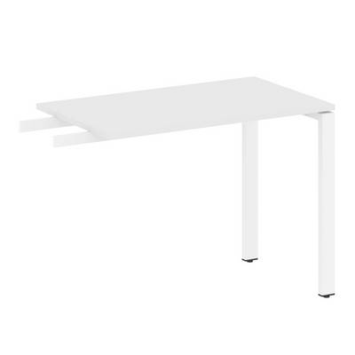 Metal System Style БП.ПР-3 (Белый/белый) Приставной элемент на П-образном м/к (используется в качестве брифинга или боковой приставки)