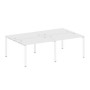 Metal System Style БП.СМ-4.2 (Белый/белый) Рабочая станция на 4 раб.места на П-образном м/к