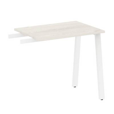 Metal System Style БА.ПР-2 (Дуб Наварра/белый) Приставной элемент на А-образном м/к (используется в качестве брифинга или боковой приставки)