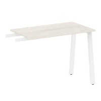 Metal System Style БА.ПР-3 (Дуб Наварра/белый) Приставной элемент на А-образном м/к (используется в качестве брифинга или боковой приставки)