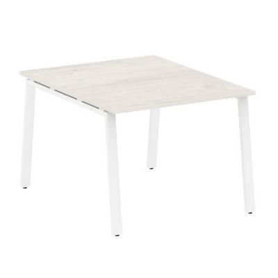 Metal System Style БА.ПРГ-1.1 (Дуб Наварра/белый) Переговорный стол (1 столешница) на А-образном м/к