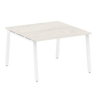 Metal System Style БА.ПРГ-1.2 (Дуб Наварра/белый) Переговорный стол (1 столешница) на А-образном м/к