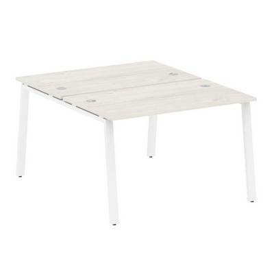 Metal System Style БА.РАС-СП-2.2 (Дуб Наварра/белый) Рабочая станция на А-образном м/к