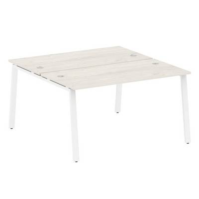 Metal System Style БА.РАС-СП-2.3 (Дуб Наварра/белый) Рабочая станция на А-образном м/к