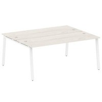 Metal System Style БА.РАС-СП-2.5 (Дуб Наварра/белый) Рабочая станция на А-образном м/к