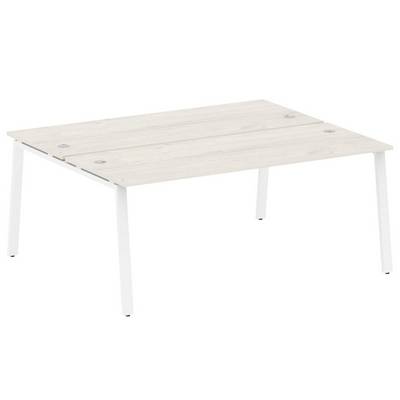 Metal System Style БА.РАС-СП-2.5 (Дуб Наварра/белый) Рабочая станция на А-образном м/к