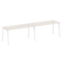 Metal System Style БА.СМ-2.4 (Дуб Наварра/белый) Рабочая станция на 2 раб.места на А-образном м/к