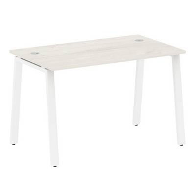 Metal System Style БА.СП-2 (Дуб Наварра/белый) Стол письменный на А-образном м/к