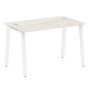 Metal System Style БА.СП-2 (Дуб Наварра/белый) Стол письменный на А-образном м/к