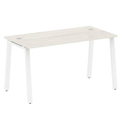 Metal System Style БА.СП-3 (Дуб Наварра/белый) Стол письменный на А-образном м/к
