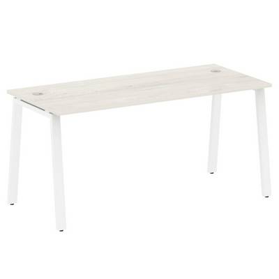 Metal System Style БА.СП-4 (Дуб Наварра/белый) Стол письменный на А-образном м/к