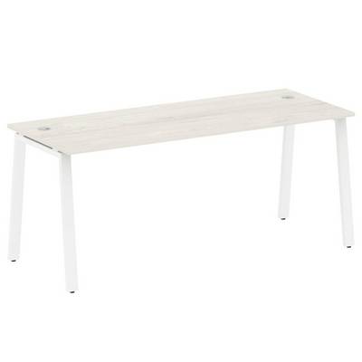 Metal System Style БА.СП-5 (Дуб Наварра/белый) Стол письменный на А-образном м/к