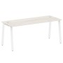 Metal System Style БА.СП-5 (Дуб Наварра/белый) Стол письменный на А-образном м/к