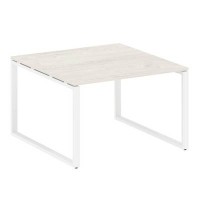 Metal System Style БО.ПРГ-1.2 (Дуб Наварра/белый) Переговорный стол (1 столешница) на О-образном м/к