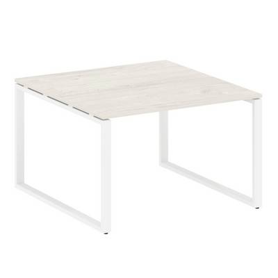 Metal System Style БО.ПРГ-1.2 (Дуб Наварра/белый) Переговорный стол (1 столешница) на О-образном м/к