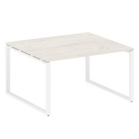 Metal System Style БО.ПРГ-1.3 (Дуб Наварра/белый) Переговорный стол (1 столешница) на О-образном м/к