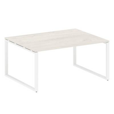 Metal System Style БО.ПРГ-1.4 (Дуб Наварра/белый) Переговорный стол (1 столешница) на О-образном м/к