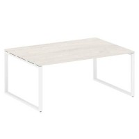 Metal System Style БО.ПРГ-1.5 (Дуб Наварра/белый) Переговорный стол (1 столешница) на О-образном м/к