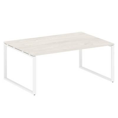 Metal System Style БО.ПРГ-1.5 (Дуб Наварра/белый) Переговорный стол (1 столешница) на О-образном м/к