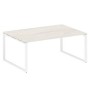 Metal System Style БО.ПРГ-1.5 (Дуб Наварра/белый) Переговорный стол (1 столешница) на О-образном м/к