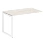 Metal System Style БО.ПРС-СП-1.2 (Дуб Наварра/белый) Проходной наборный элемент рабочей станции на О-образном  м/к(проходная опора Б.ОСП-72, столешница, комплект траверс)
