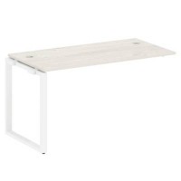 Metal System Style БО.ПРС-СП-1.3 (Дуб Наварра/белый) Проходной наборный элемент рабочей станции на О-образномм м/к (проходная опора Б.ОСП-72, столешница, комплект траверс)