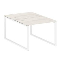 Metal System Style БО.РАС-СП-2.1 (Дуб Наварра/белый) Рабочая станция на О-образном м/к