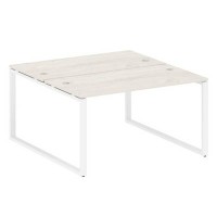 Metal System Style БО.РАС-СП-2.3 (Дуб Наварра/белый) Рабочая станция на О-образном м/к