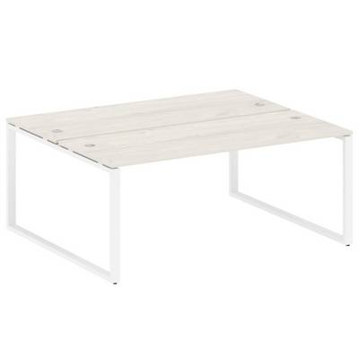 Metal System Style БО.РАС-СП-2.5 (Дуб Наварра/белый) Рабочая станция на О-образном м/к