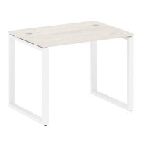 Metal System Style БО.СП-1 (Дуб Наварра/белый) Стол письменный на О-образном м/к