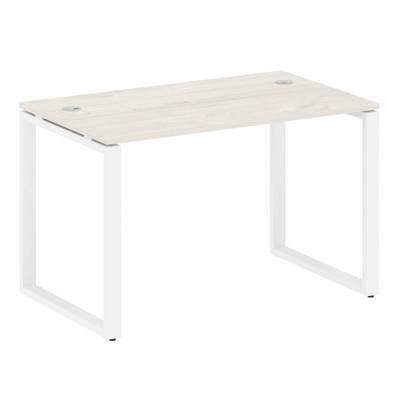 Metal System Style БО.СП-2 (Дуб Наварра/белый) Стол письменный на О-образном м/к