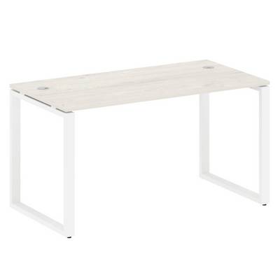 Metal System Style БО.СП-3 (Дуб Наварра/белый) Стол письменный на О-образном м/к