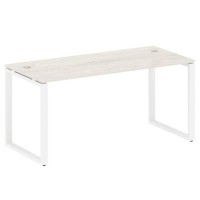 Metal System Style БО.СП-4 (Дуб Наварра/белый) Стол письменный на О-образном м/к