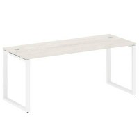 Metal System Style БО.СП-5 (Дуб Наварра/белый) Стол письменный на О-образном м/к