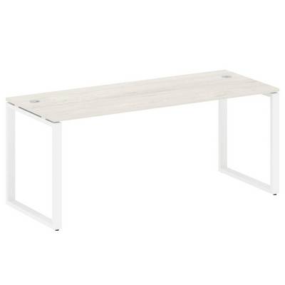 Metal System Style БО.СП-5 (Дуб Наварра/белый) Стол письменный на О-образном м/к