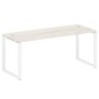 Metal System Style БО.СП-5 (Дуб Наварра/белый) Стол письменный на О-образном м/к