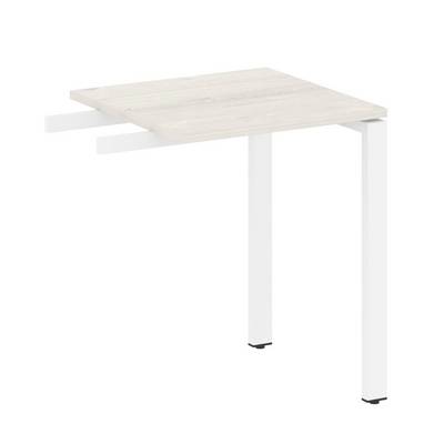 Metal System Style БП.ПР-1 (Дуб Наварра/белый) Приставной элемент на П-образном м/к (используется в качестве брифинга или боковой приставки)