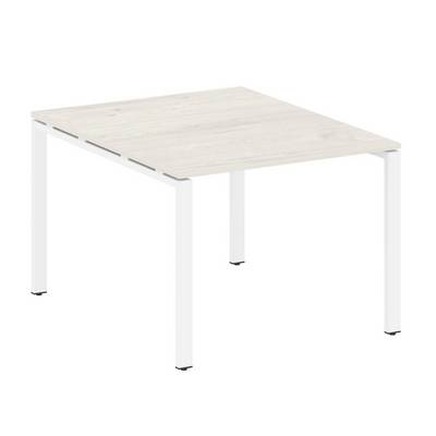 Metal System Style БП.ПРГ-1.1 (Дуб Наварра/белый) Переговорный стол (1 столешница) на П-образном м/к