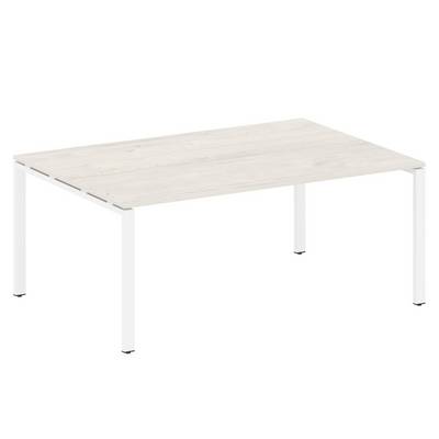 Metal System Style БП.ПРГ-1.5 (Дуб Наварра/белый) Переговорный стол (1 столешница) на П-образном м/к