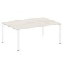 Metal System Style БП.ПРГ-1.5 (Дуб Наварра/белый) Переговорный стол (1 столешница) на П-образном м/к