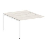 Metal System Style БП.ПРС-СП-2.2 (Дуб Наварра/белый) Проходной наборный элемент рабочей станции  на П-образном м/к  (проходная опора Б.ОСП-147, две столешницы, два комплекта траверс)