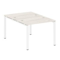 Metal System Style БП.РАС-СП-2.1 (Дуб Наварра/белый) Рабочая станция на П-образном м/к