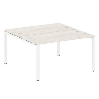 Metal System Style БП.РАС-СП-2.3 (Дуб Наварра/белый) Рабочая станция на П-образном м/к