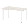 Metal System Style БП.СА-2 Л (Дуб Наварра/белый) Стол криволинейный левый на П-образном м/к