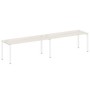 Metal System Style БП.СМ-2.5 (Дуб Наварра/белый) Рабочая станция на 2 раб.места на П-образном м/к