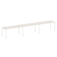 Metal System Style БП.СМ-3.4 (Дуб Наварра/белый) Рабочая станция на 3 раб.места на П-образном м/к